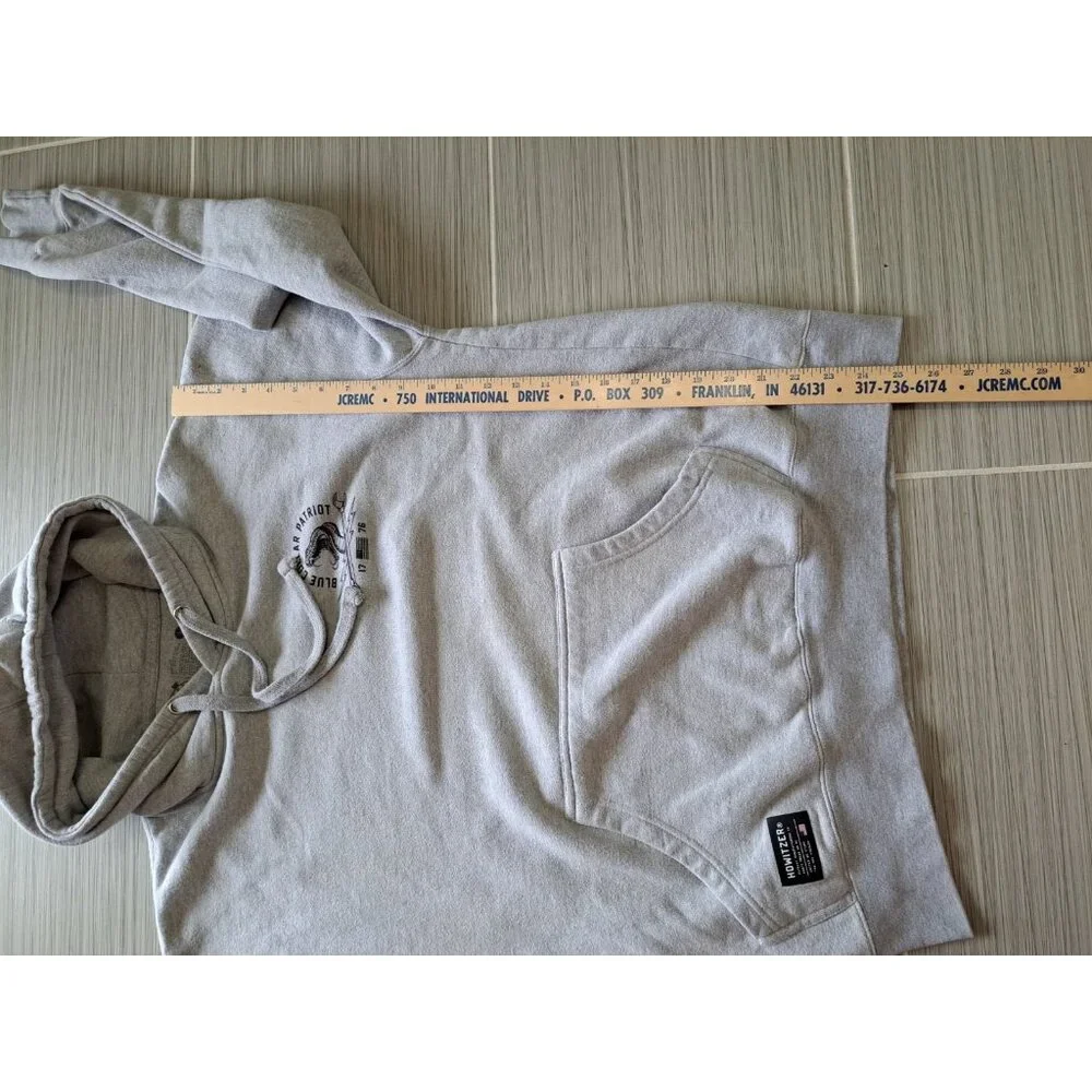 Howitzer Nothing Given Hoodie Sweatshirt Mens Size Large Gray Streetwear Grunge - Picture 8 of 8